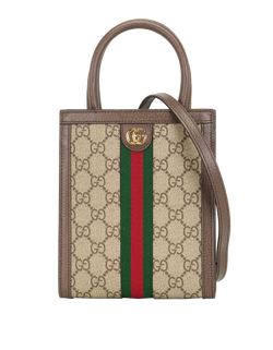 Ophedia GG Mini Crossbody, Canvas, Brown, 2149, S/DB/B, 3*